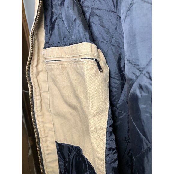 Carhartt Men's Hooded Canvas Work Jacket J280 2XL Quilted Flannel Lined, Canvas - Picture 15 of 16